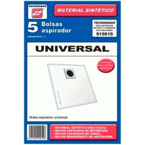 Bolsa Aspirador Universal Tecnhogar 915619 (1/3)