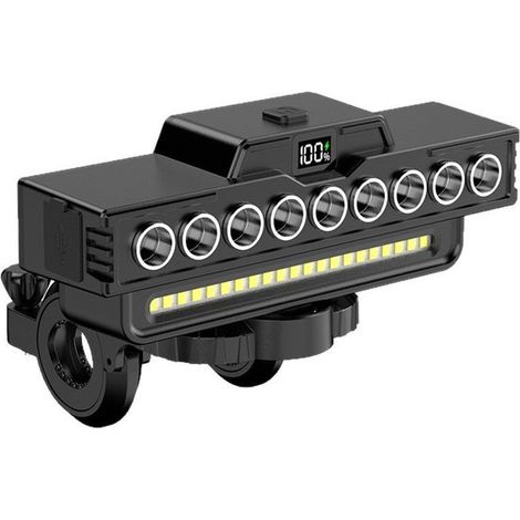 Faro delantero impermeable para bicicleta，luz LED superbrillante，recargable por USB，apto para bicicletas de carretera y de montaña (1/5)