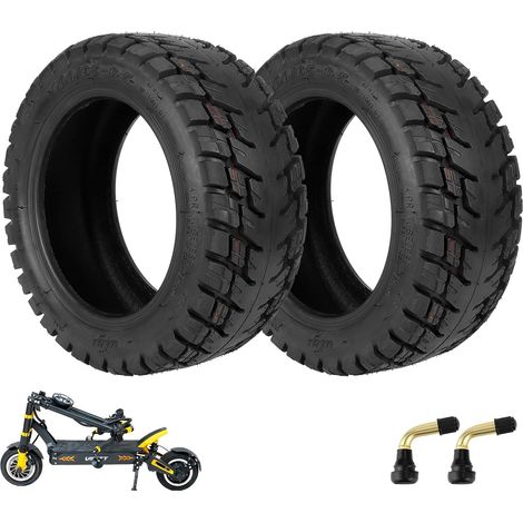 (2pcs) 100/65-6.5 Pneus de scooter sans chambre à air avec valves de remplacement de pneu pour scooter électrique 11 pouces 11+ 11X (1/5)