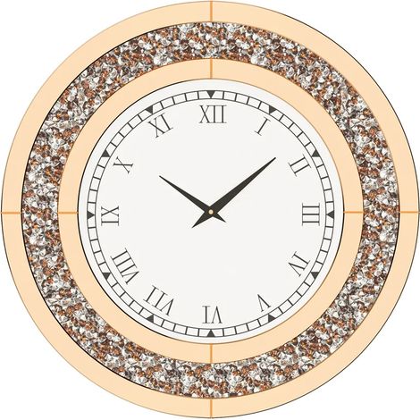 Horloge Murale, Design Rond Élégant, Mécanisme Quartz Silencieux (1/2)