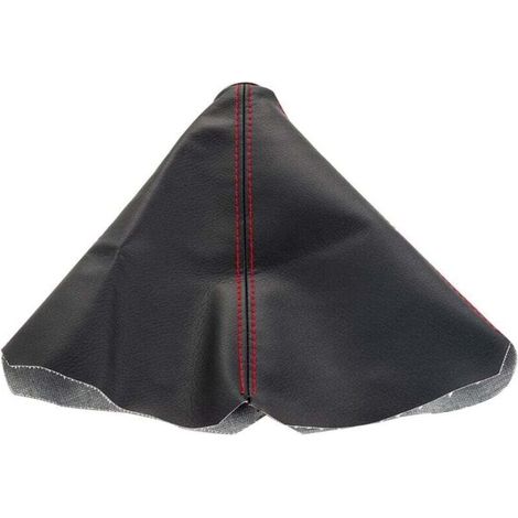 Housse de Levier de Vitesse En Cuir PU Noir pour Voiture, Housse Anti-Poussière pour Pommeau de Levier de Vitesse, Housse de Frein à Main Antistatique et Antidérapante pour Voiture(Rouge) (1/4)