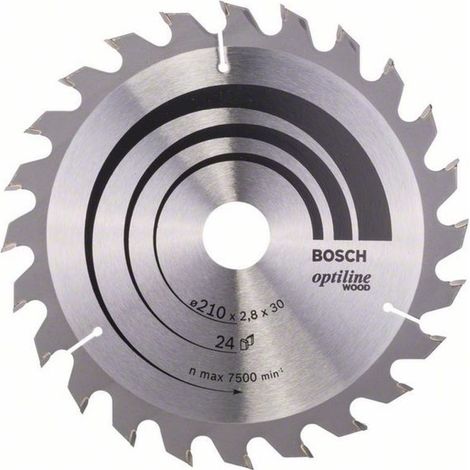 Bosch PRO Wood Kreissägeblatt, 210 x 2,8 x 30 mm, T24 (1/4)