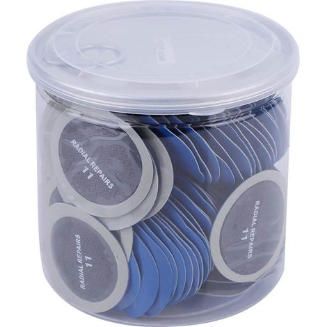 120 Pièces Patchs de Réparation pour Pneu de Vélo 43mm Ronds Patchs Autocollants à Froid Application Universelle pour Vélo Voiture Pneus Tubeless Variés Rustines en Caoutchouc Rondes (1/5)