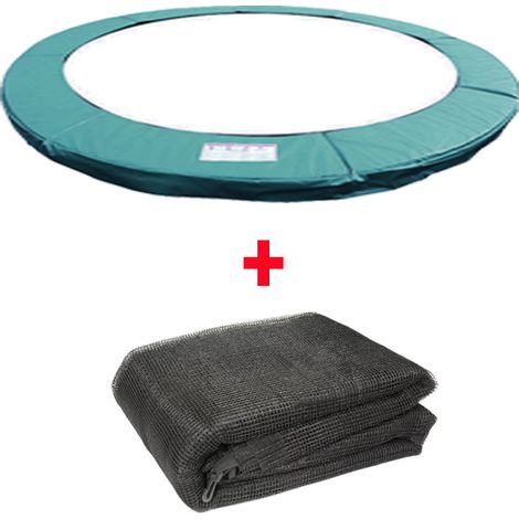 Greenbay Trampoline Replacement Spring Cover Padding Pad & Safety Net Enclosure Surround Bundle 6FT Green (1/5)