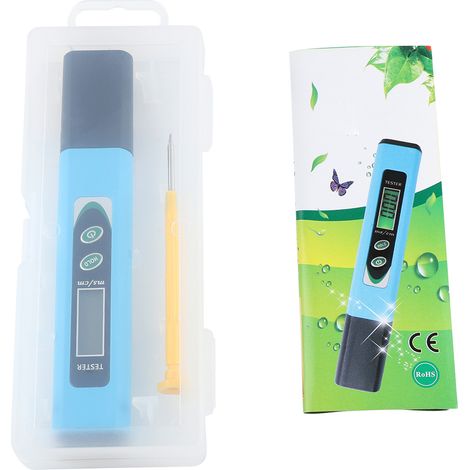 Medidor Digital TDS y EC, Compensación Automática de Temperatura, Pantalla LCD – Ideal para Acuarios, Piscinas e Hidroponía (1/5)