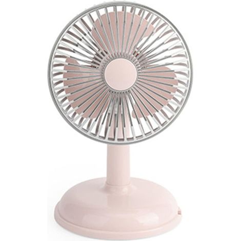 Ventilateur de bureau vintage USB rechargeable rose mini ventilateur portable maison bureau étudiant dortoir camping été (1/4)