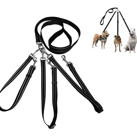 Laisses pour Chien, Corde de Formation pour Animaux de Compagnie, Cordon Réglable pour Chien en Nylon, Convient pour Chiens de Petite et Moyenne Taille (1/5)