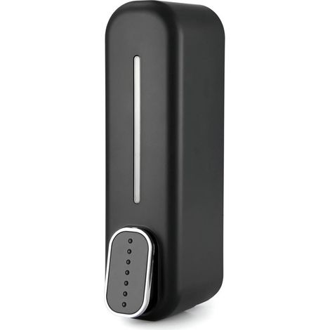 Dispensador de jabón de pared，dispensador de gel o desinfectante de manos de 300 ml，300 ml，negro (1/5)