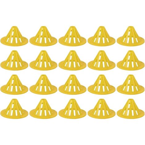 20 piezas de conos de plástico para entrada/salida de colmenas, puerta unidireccional, equipo de evacuación apícola, puerta para abejas para trampas de enjambres, colmenas, núcleos, colmenas (1/5)