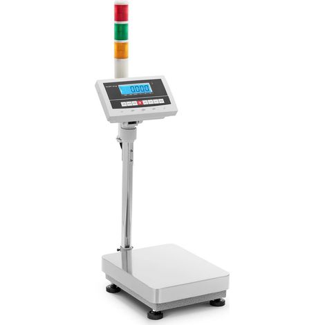 Báscula de plataforma para almacén con columna de señal luminosa LCD 30 kg / 0,001 kg (1/5)