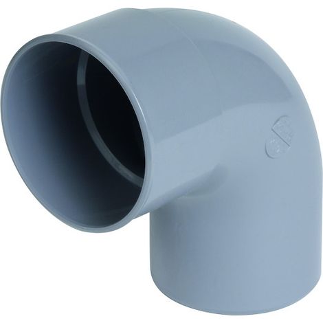 Nicoll – Coude PVC vidange 90° mâle femelle Ø110 – Raccord d'évacuation pour installations sanitaires – Résistant aux chocs et aux produits chimiques