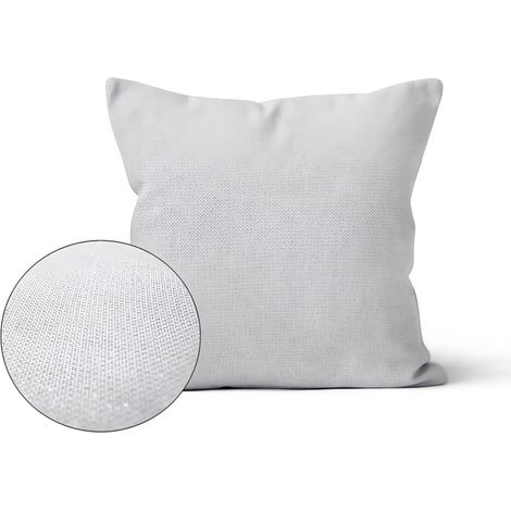 Housse de coussin 60x60 cm BELLA blanc, par Soleil d'ocre