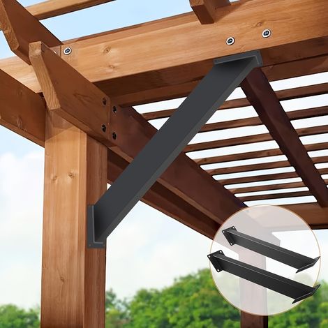 Lot de 2 équerres à 45 degrés — Connecteurs robustes pour kits de tonnelles, cabanes dans les arbres et structures de terrasse (1/5)