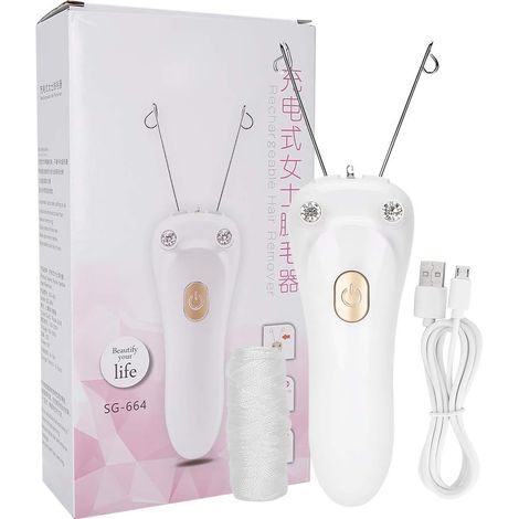 Electric Body Facial Hair Remover, Hair Removal Facial Shaver, Facial Epilator, Cotton Thread Facial Hair Removal For Women (1/5)