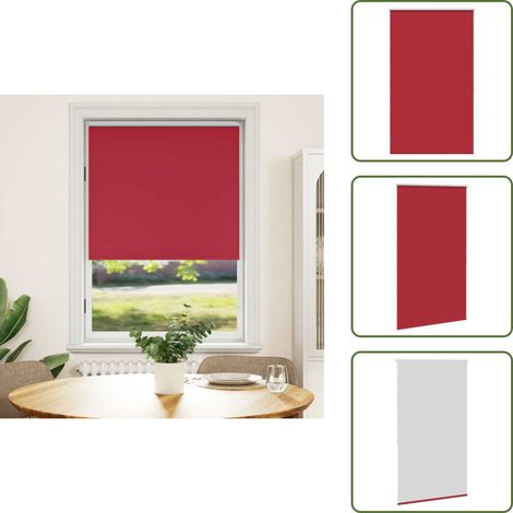 Store enrouleur occultant 120 x 175 cm rouge - Store Occultant - Rideau Obscurcissant - Store Enrouleur - Décoration Intérieure - Chambre À Coucher (1/5)