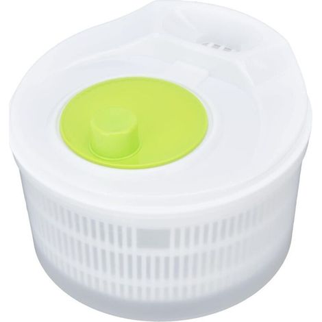 Centrifuga per insalata con scolapiatti integrato – Ciotola multifunzionale in plastica resistente da 3 litri, ideale per lattuga e verdure fresche.