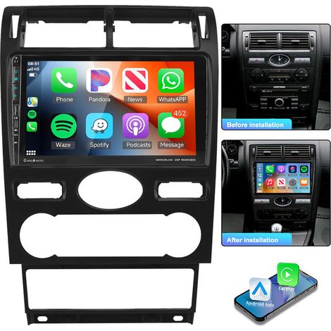 Autoradio Android 15 KAM pour Ford Mondeo 2004-2007 Carplay GPS Navi RDS BT FM - 1+32G (1/5)