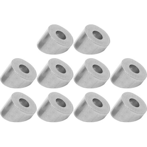 Rondelles Inclinées Assurant un Espacement Force Uniformes Angle 30 Degrés en Acier Inoxydable 316 Kit de 10 pour Garde-corps à Câbles en Aluminium en Intérieur et Extérieur (1/5)