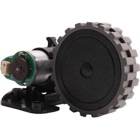 roue motrice gauche pour aspirateur robot ABIR X5 X6 X8 S6 - Assemblage avec moteur (1/4)