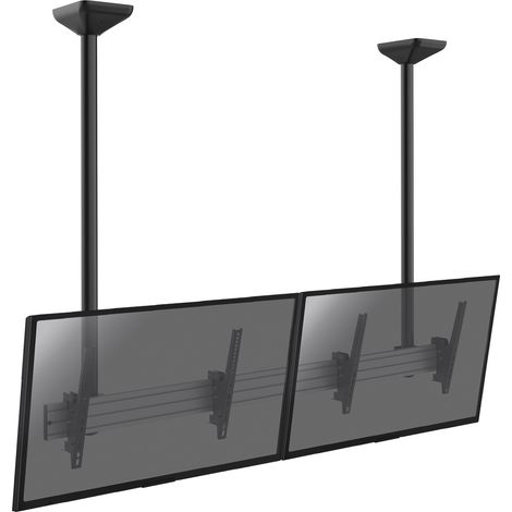 Support plafond menu board 2 écrans 45''-55'' - Hauteur 150cm (1/3)