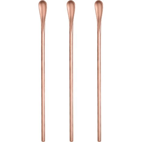 Cuillère À Mélanger Longue - Acier Inoxydable 304 - 22 cm - Pour Café Thé Cocktails Desserts - Lot De 3 (1/5)