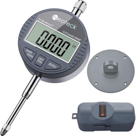 Vergleich der Cadaverine Numérique Neoteck DTI 1 Pouce/25,4 mm Numerischer Indikator für Sonden mit hoher Auflösung: 0,0005 Pouce/0,01 mm – Silbergrau (1/5)
