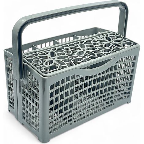 Panier à couverts pour lave-vaisselle - Universel, séparable et réglable - Base robuste et poignée pliable - 230 x 130 x 135 mm - 1 pièce (1/5)