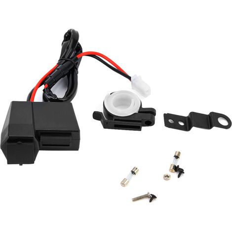 Jeffergarden Chargeur allume-cigare pour moto, chargeur moto longue durée à économie d'énergie avec capuchon antirouille et anti-poussière pour moto (1/5)