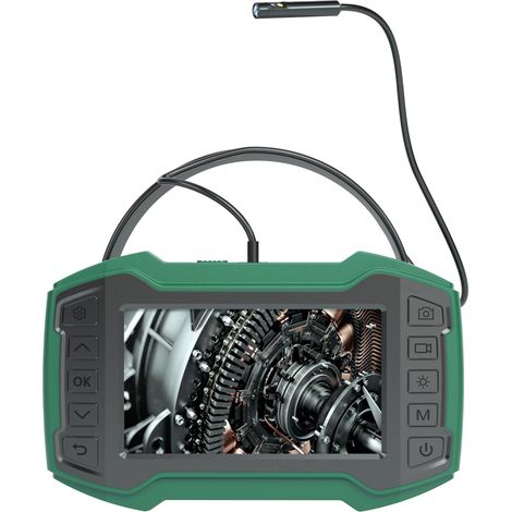 Cámara endoscópica 1080P con pantalla IPS de 4,5 pulgadas, sonda de 10 metros, resistente al agua IP67, doble lente para diagnóstico. (1/5)