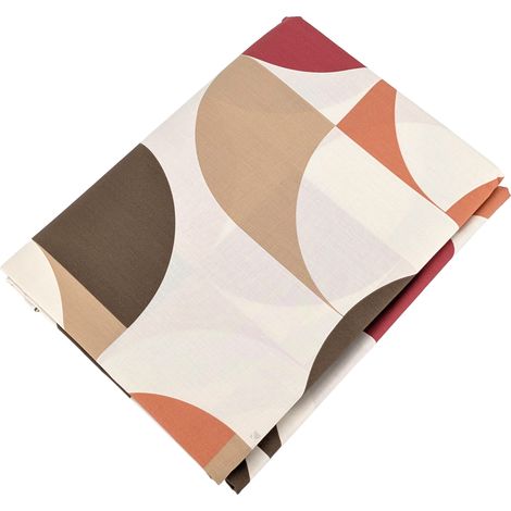 Drap plat percale de coton MODULO 240x310 cm (1/5)