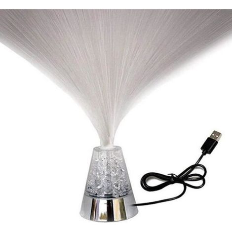 1 Lampe à Fibre Optique, LED Multicolore, Interrupteur Base, Câble USB, Veilleuse Ambiance (1/3)