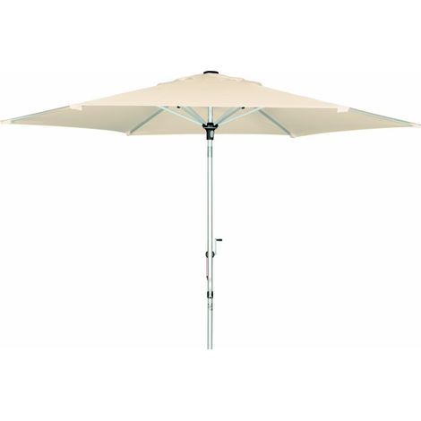 GARTENSCHIRM ALUPRO II KURBEL 305/6 TLG., D.820 NATUR