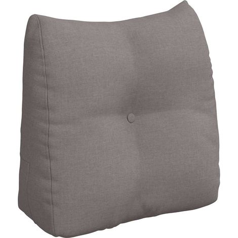 Rücken Kissen Taupe 45 x 24 x 50 cm Stoff vidaXL