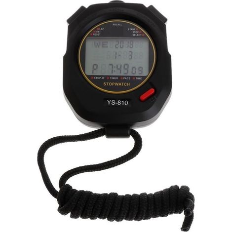 3 Rangées De 100 Chronomètres Chronomètre Numérique Portable Athlétisme Sport Course À Pied Entraînement Chronographe Minuterie(100 Tracks Big) (1/5)
