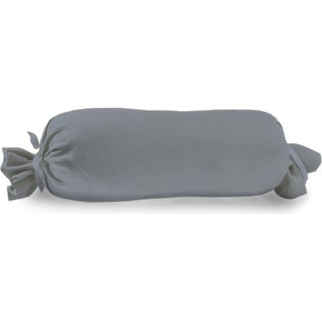 Vario Kissenbezug Jersey für Nackenrolle, anthrazit, 15 x 40 cm Dekokissen