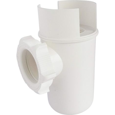 SOMATHERM FOR YOU - Sifone NF auto sigillato con deflettore per gruppo di sicurezza di serie - Installa semplicemente avvitando, Grigio (1/5)