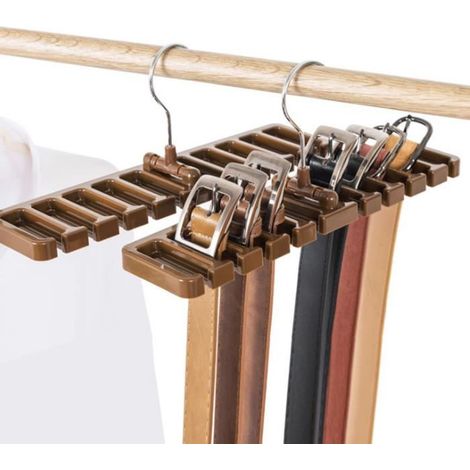 Porte-Cravate Range-Ceinture Rotatif Organisateur Rangement pour Placard - - Non personnalisable (1/4)