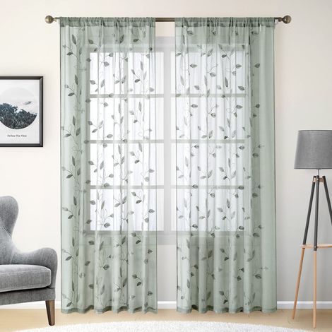 Rideaux décoratifs modernes en tulle léger et épais, pour chambre d'enfant, 132 x 213 cm. (1/5)