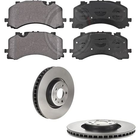 KIT FRENI ANTERIORI compatibile con VW TOUAREG (CR7) - DISCHI + PASTIGLIE OEM: P 85 170 , P 85 165 / 18569 , 18722 , 18685 /SOSTITUZIONE DIRETTA/BASSA POLVERE/SILENZIOSO (1/5)