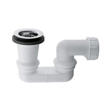 Siphon Kludi pour baignoires et receveurs de douche, blanc