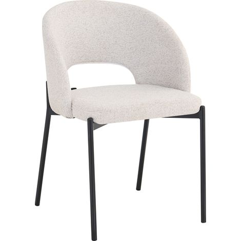 Selsey Elrina - Polsterstuhl, Bouclé Hellgrau, 52 cm (1/5)