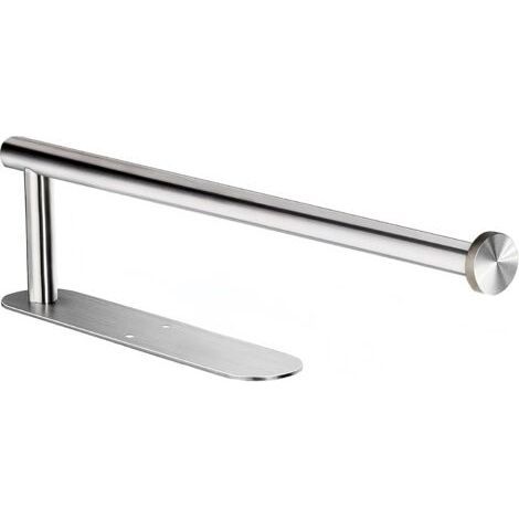 Silver Stainless Steel Toilet Paper Holder Length 34cm Bathroom Kitchen Wall Mount Can Be Sticked to the Wall Without Drilling, 1 Piece (1/5)