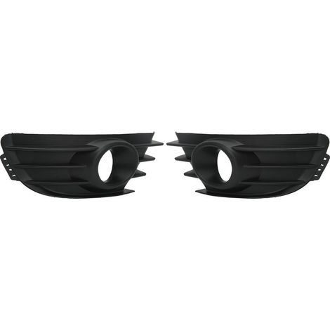 1 Paire de Couvercles de Calandre Antibrouillard, Calandre de Pare-chocs Avant Antibrouillard Noir pour Citroen C4 2004‑2008 (1/5)