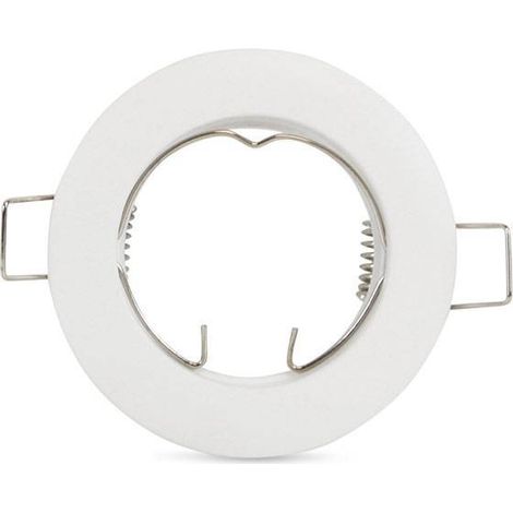 Collerette downlight pour ampoule GU10 / MR16 - Coupe Ø62 mm - Blanc (1/5)