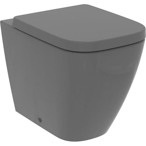 Ideal Standard I.Life B Rimless Back to Wall Toilet Pan Excluding Seat - Gloss Grey (1/3)