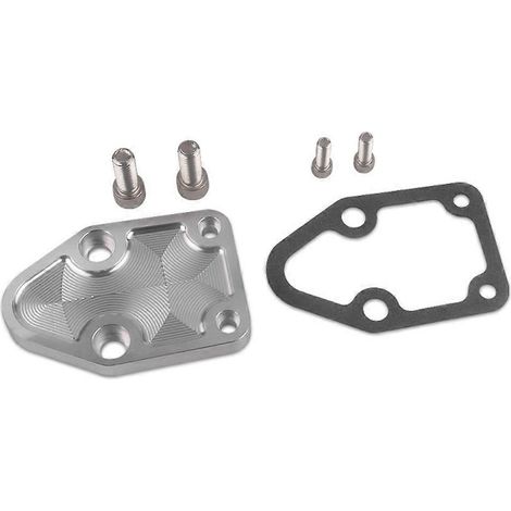 Plaque de fermeture du bloc de pompe à carburant double Chevrolet, déflecteur en aluminium pour petit bloc moteur SBS 283 327 350 2071-SFYGV (1/5)
