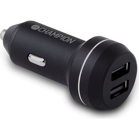 Autoladegerat 24w 2 port schwarz