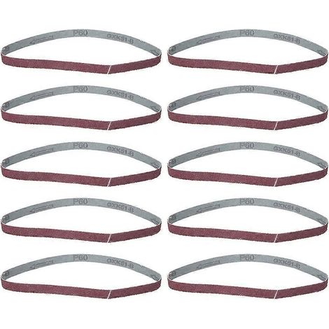 10 Stück Schleifband, Rundschleifband 457x13mm Aluminiumoxid GXK51-B(60)