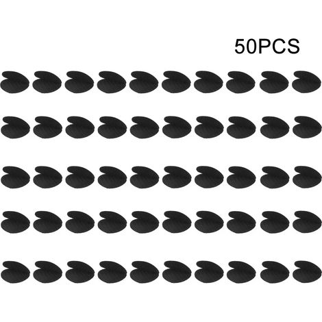 Attaches Velcro Noires Doubles Faces Pour Draps Et Tapis - Fixation Solide En Pvc Sans Couture - Usage Domestique Et Bureau - Lot De 50 Pieces (1/5)