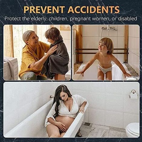 30cm Barre d'appui de Salle de Bain, Antidérapante Poignée De Sécurité Pour Douche Barre d'équilibre WC en Acier Inoxydable 304 pour Baignoire Toilette Salle de Bains Cuisine Escalier (1/4)